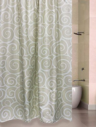 Шторка BATH Snail беж.сер. 180х200