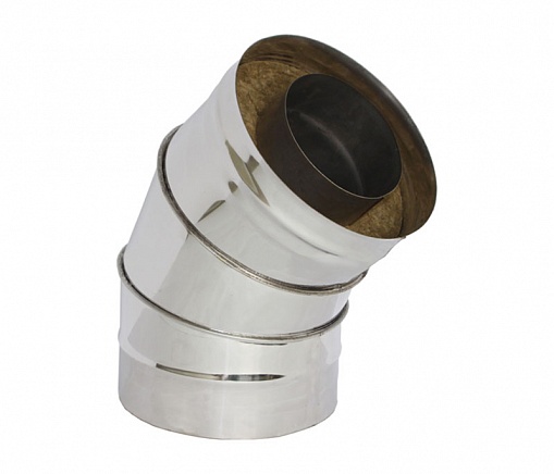 Угол Н Сэндвич 45 D115/200 нерж 0,5/нерж 0,5