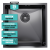 Мойка MIXLINE PRO 20см 50х50 3,0 Нерж Черн.графит (подст.монтажа)