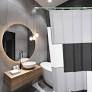 Шторка Santrek HOME 180/180 ФОТОПРИНТ Polyester 20135 (П224) черный градиент