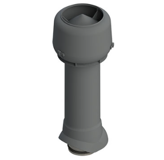 Вентиляционный выход D=125/160/700mm с колпаком ТР-85.125/16/700 коричневый